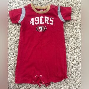 NFL Red and Gold 49ers Kids Bodysuit